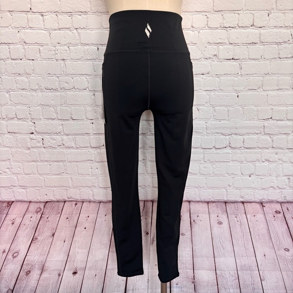 SKECHERS GO WALK Black High Waisted Full Length Leggings--M - Picture 13 of 16